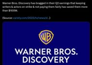 DF's post about WB's comments (Image via Twitter)